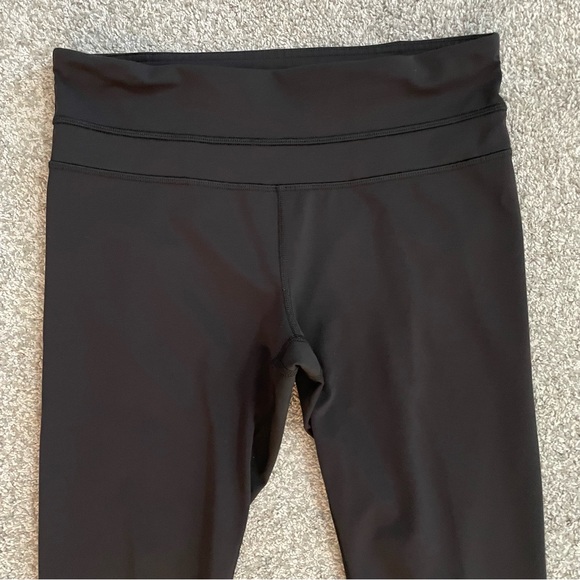 Lululemon Run Inspire Crop Women's Size 6 Black White Dots Leggings - Picture 2 of 13